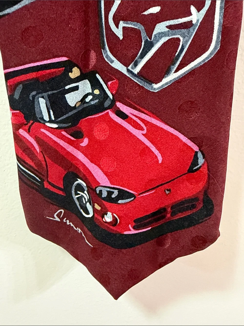 RM Style Dennis Simon Century Speed Viper RT/10 Red Sports Cars Tie. NWOT